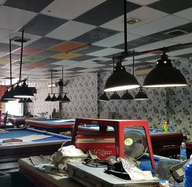 THI CÔNG GIẤY DÁN TƯỜNG 3D TẠI CLUB BILLIARD PHÚC THỊNH - HÓC MÔN