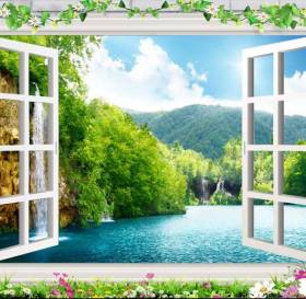 TRANH 3D CỬA SỔ