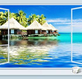 TRANH 3D CỬA SỔ